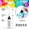 Pixiss Black Onyx Alcohol Ink for Resin 4oz, 3 Pixiss Applicator Bottles and Funnel